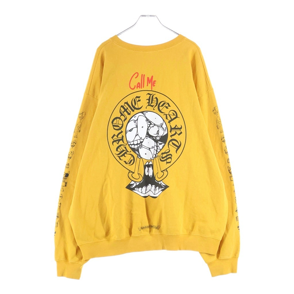 CHROME HEARTS(クロムハーツ) PPO mustard SWTSHRT MATTY BOYバックプリントスウェット