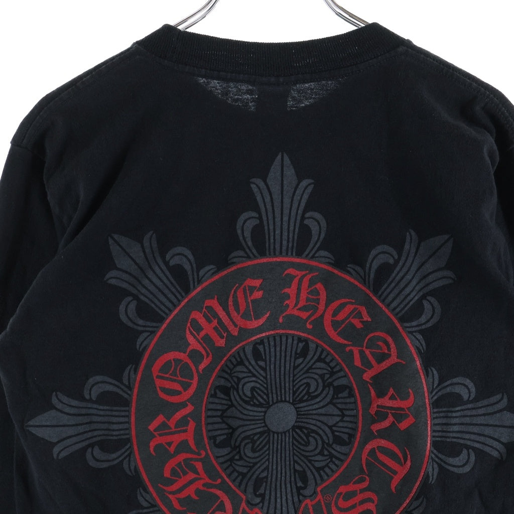 CHROME HEARTS(クロムハーツ) OLD FLORAL L/S オールド バックホースシューフローラルプリント 長袖Tシャツ