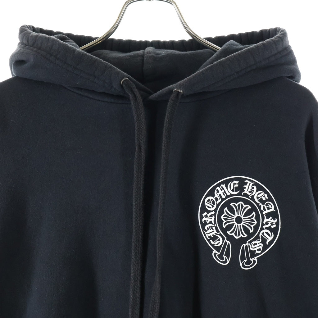 CHROME HEARTS(クロムハーツ) MULTI HORSESHOE SWTSHRT PLVR HD マルチホースシュープリント スウェットプルオーバーパーカー ブラック/マルチ