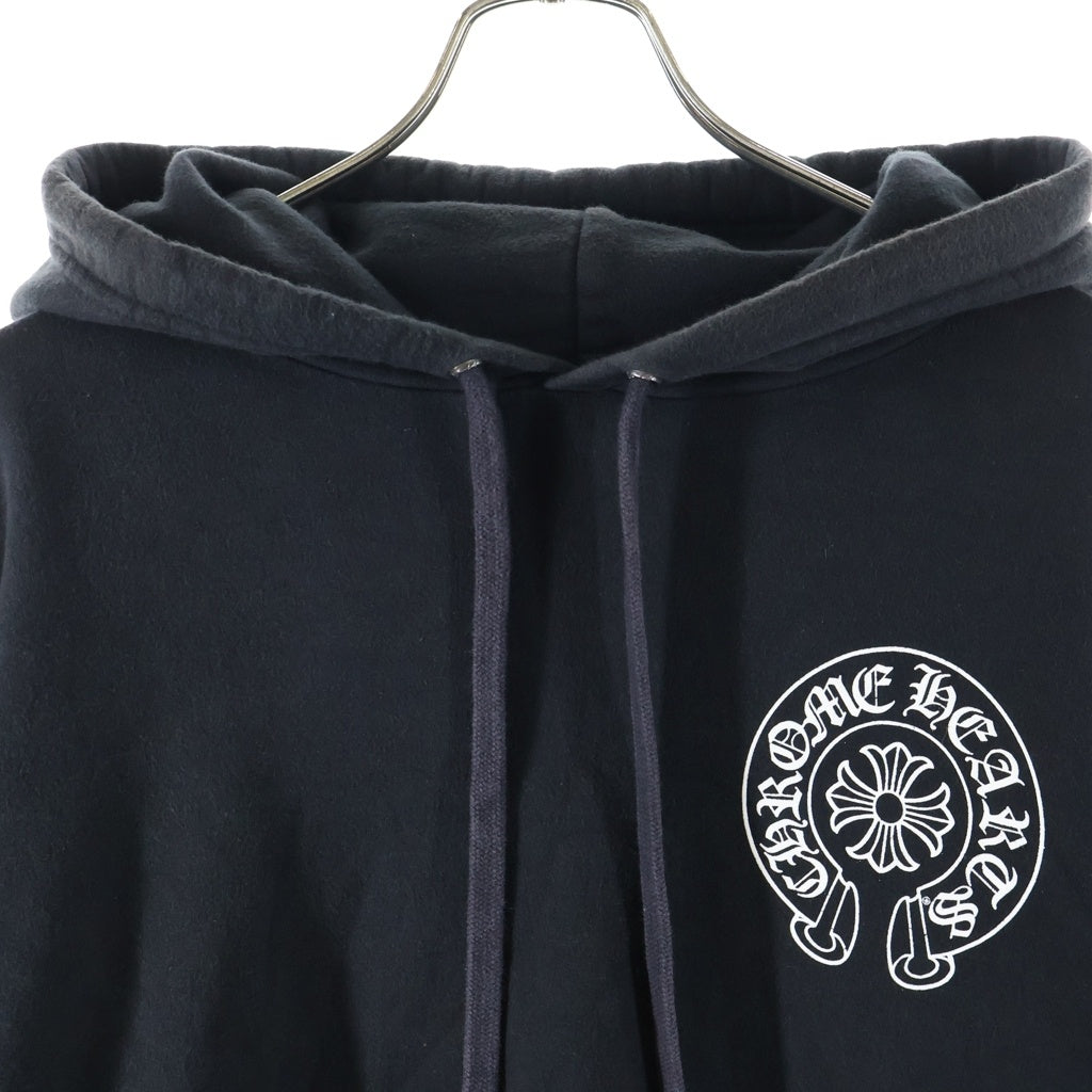 CHROME HEARTS(クロムハーツ) MULTI HORSESHOE SWTSHRT PLVR HD マルチホースシュープリント スウェットプルオーバーパーカー ブラック/マルチ