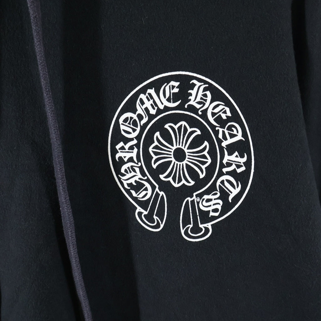 CHROME HEARTS(クロムハーツ) MULTI HORSESHOE SWTSHRT PLVR HD マルチホースシュープリント スウェットプルオーバーパーカー ブラック/マルチ