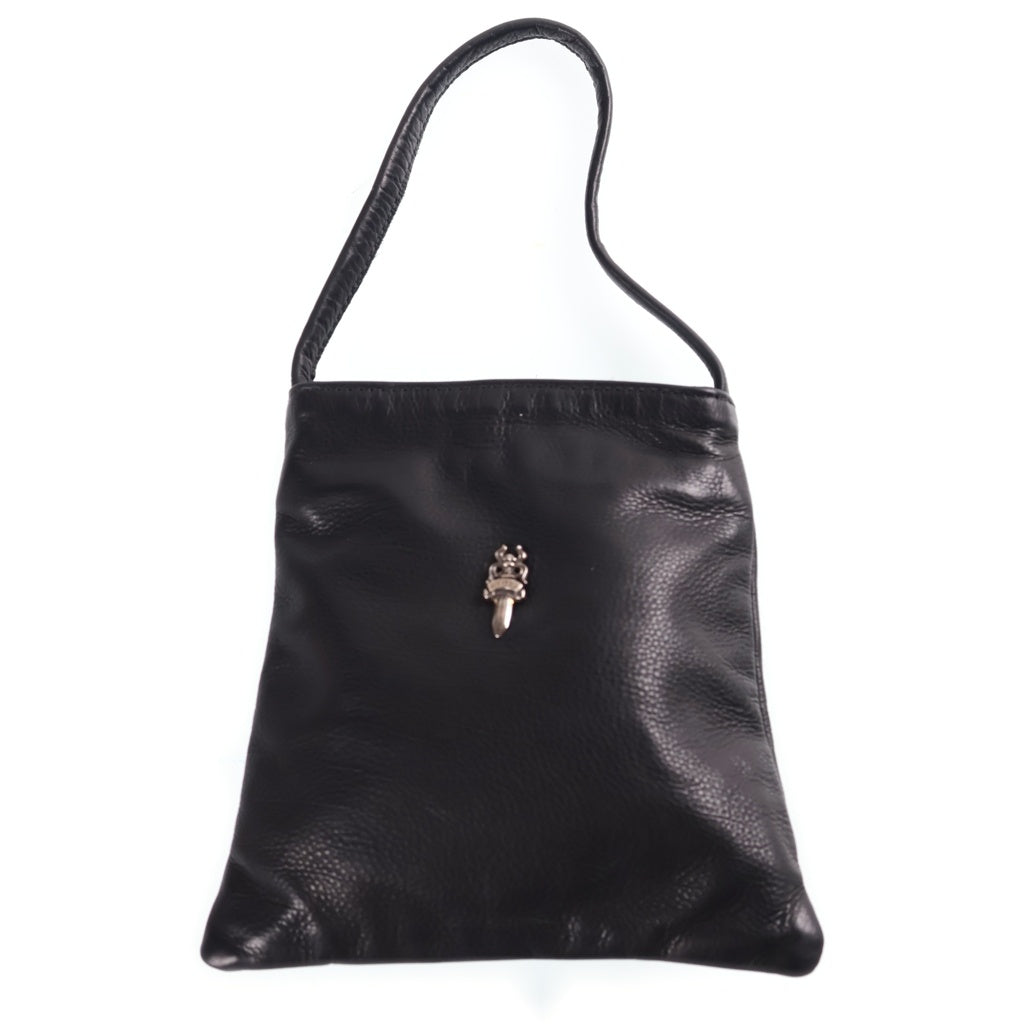 CHROME HEARTS(クロムハーツ) DRACULA ドラキュラ ダガーチャームレザーハンドバッグ ブラック