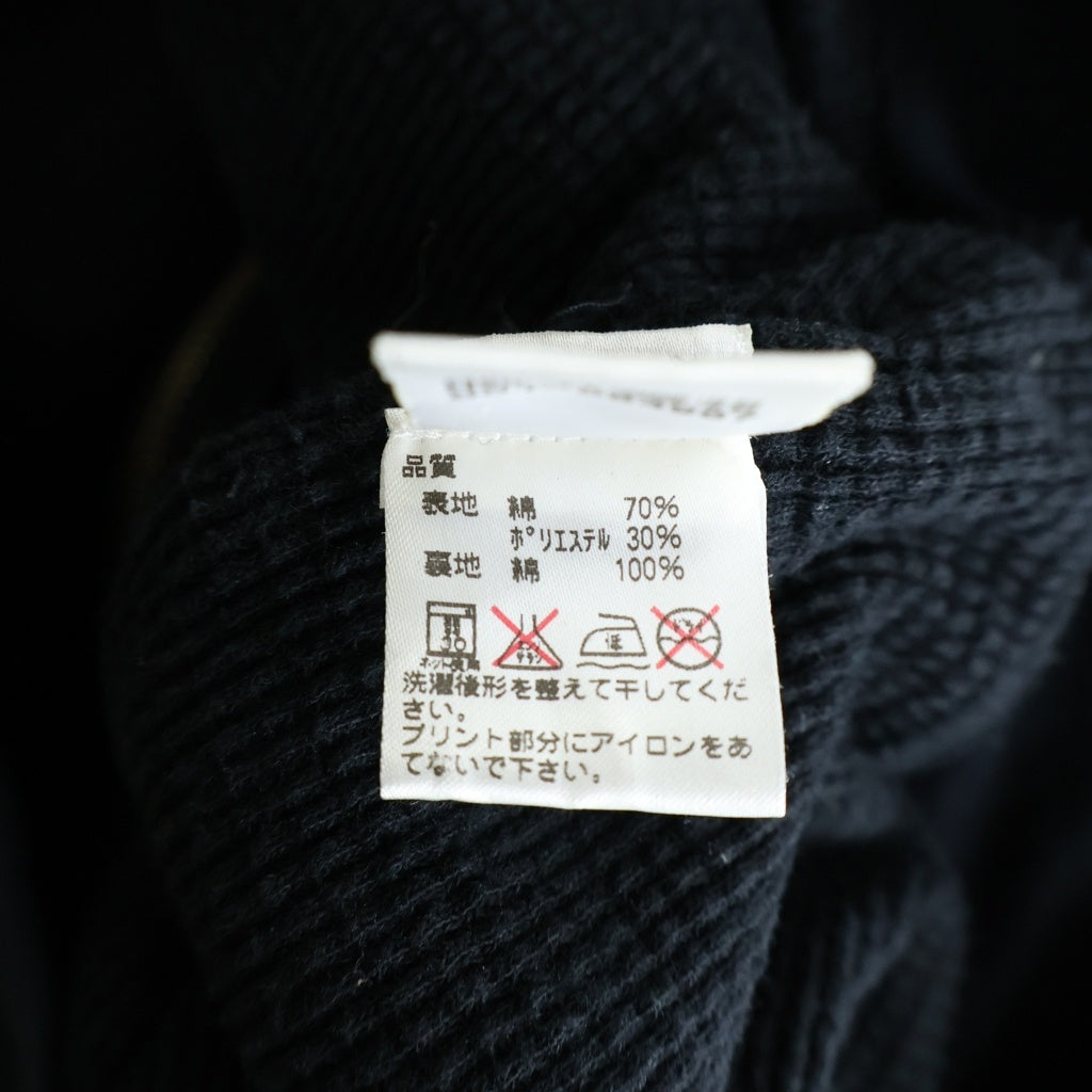 CHROME HEARTS(クロムハーツ) OLD THRML SWTSHRT HD ZIP HORSESHOE ホースシュープリント ジップアップ サーマルパーカー ブラック