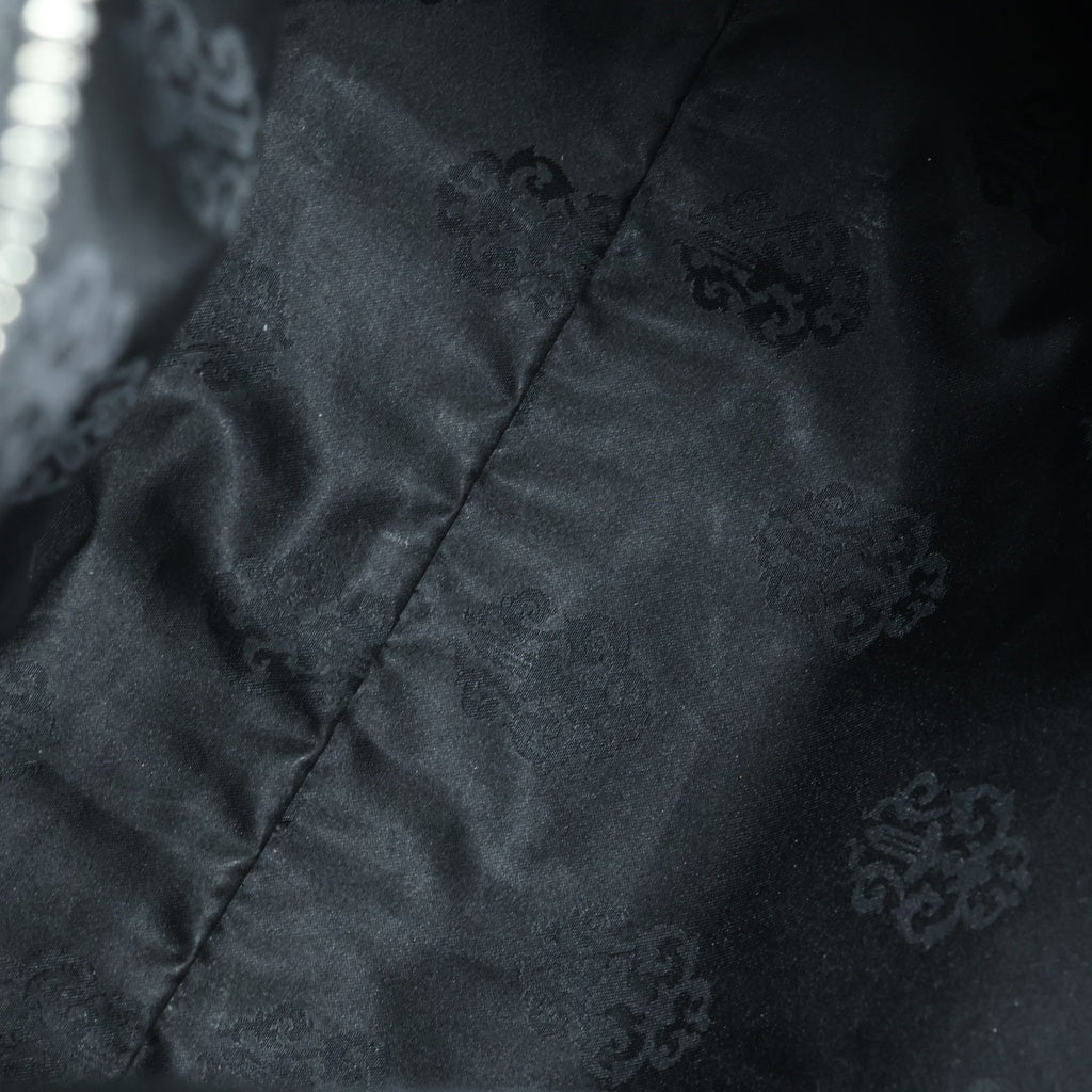 CHROME HEARTS(クロムハーツ) LITLLE LYON LEATHER リトルリヨン ラージクロス装飾レザーショルダーバッグ ブラック レディース