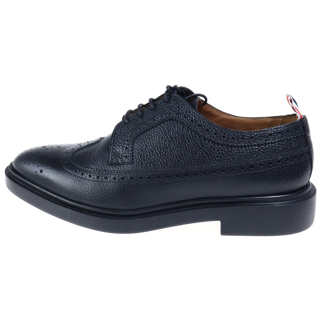 THOM BROWNE(トムブラウン) ウィングチップ レザーローカットシューズ ブラック