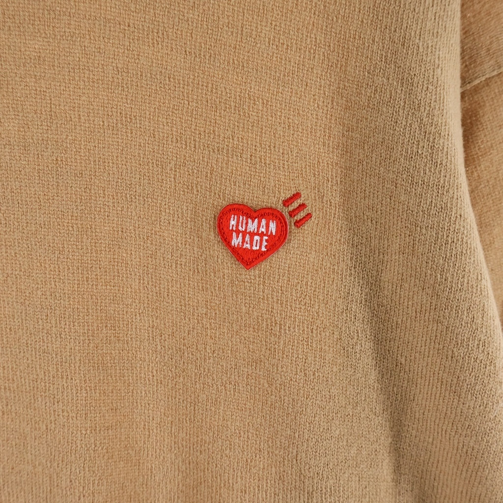 HUMAN MADE(ヒューマンメイド) HEART BADGE KNIT SWEATER HM30CS034 ハートログ ニットセーター ブラウン ー