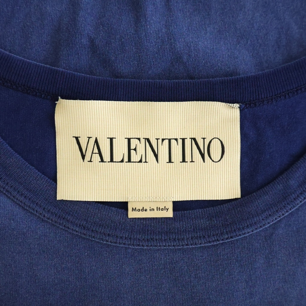 VALENTINO(ヴァレンティノ) Chez Valentino TEE 7V3MG17EAYD ロゴプリント 半袖Tシャツ カットソー ネイビー