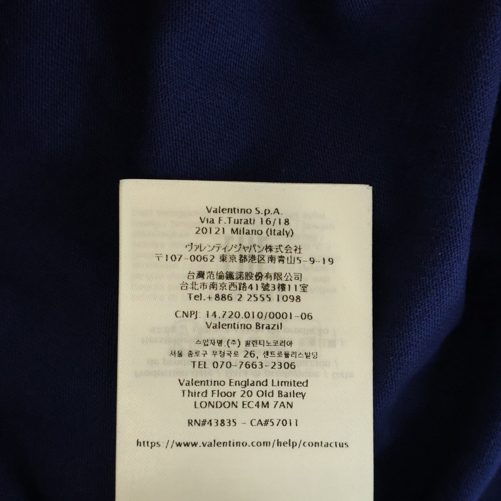 VALENTINO(ヴァレンティノ) Chez Valentino TEE 7V3MG17EAYD ロゴプリント 半袖Tシャツ カットソー ネイビー