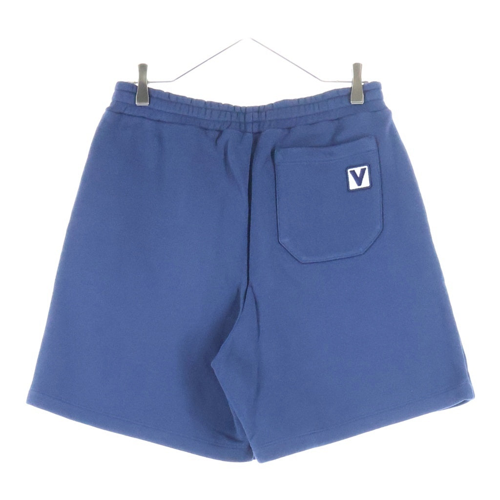 VALENTINO(ヴァレンティノ) Logo Embroidered Shorts 7V3MD04WARJ ロゴスウェットショーツ ハーフパンツ ネイビー