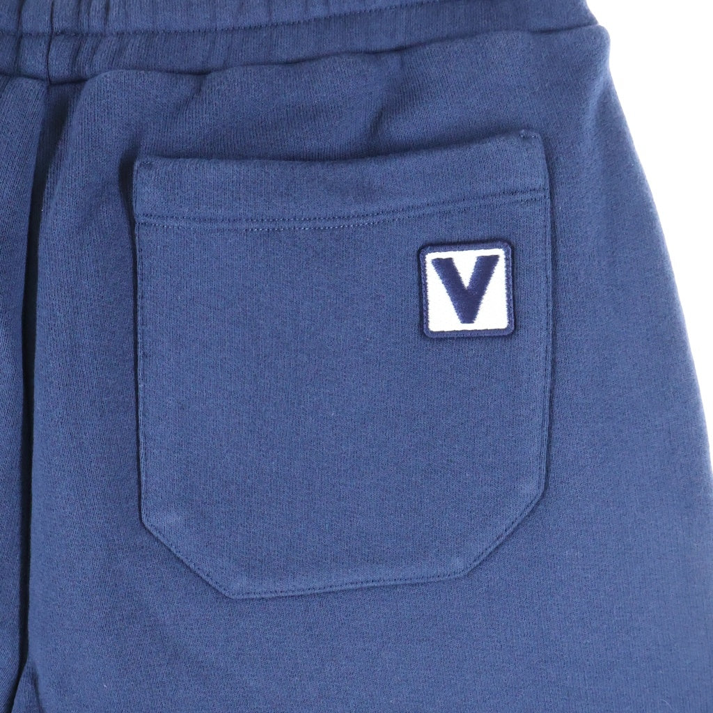 VALENTINO(ヴァレンティノ) Logo Embroidered Shorts 7V3MD04WARJ ロゴスウェットショーツ ハーフパンツ ネイビー