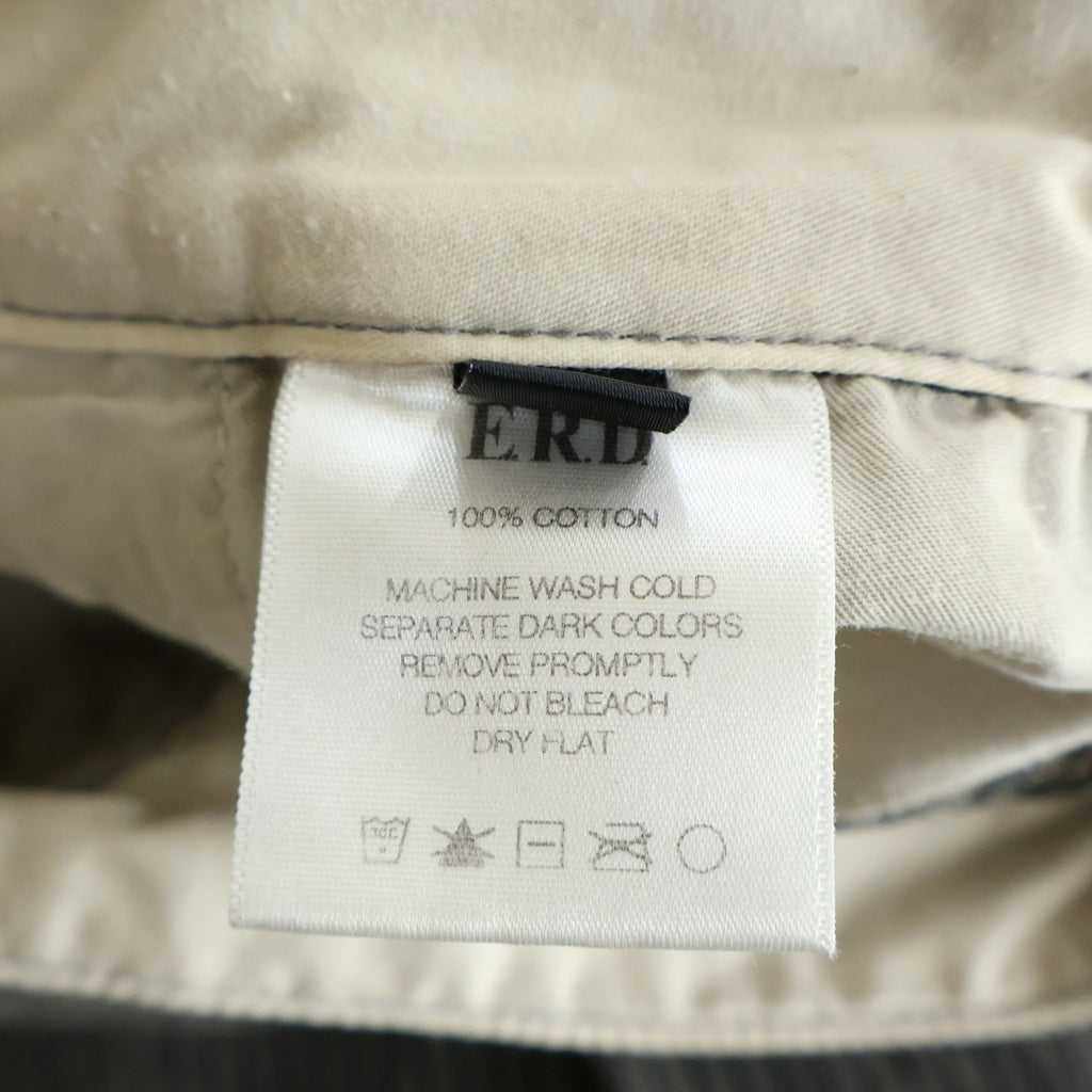 ENFANTS RICHES DEPRIMES(アンファンリッシュデプリメ) ANTIQUE TROUSERS PATCH WORK RAILROAD STRIPE ストレートレッグワークパンツ ー