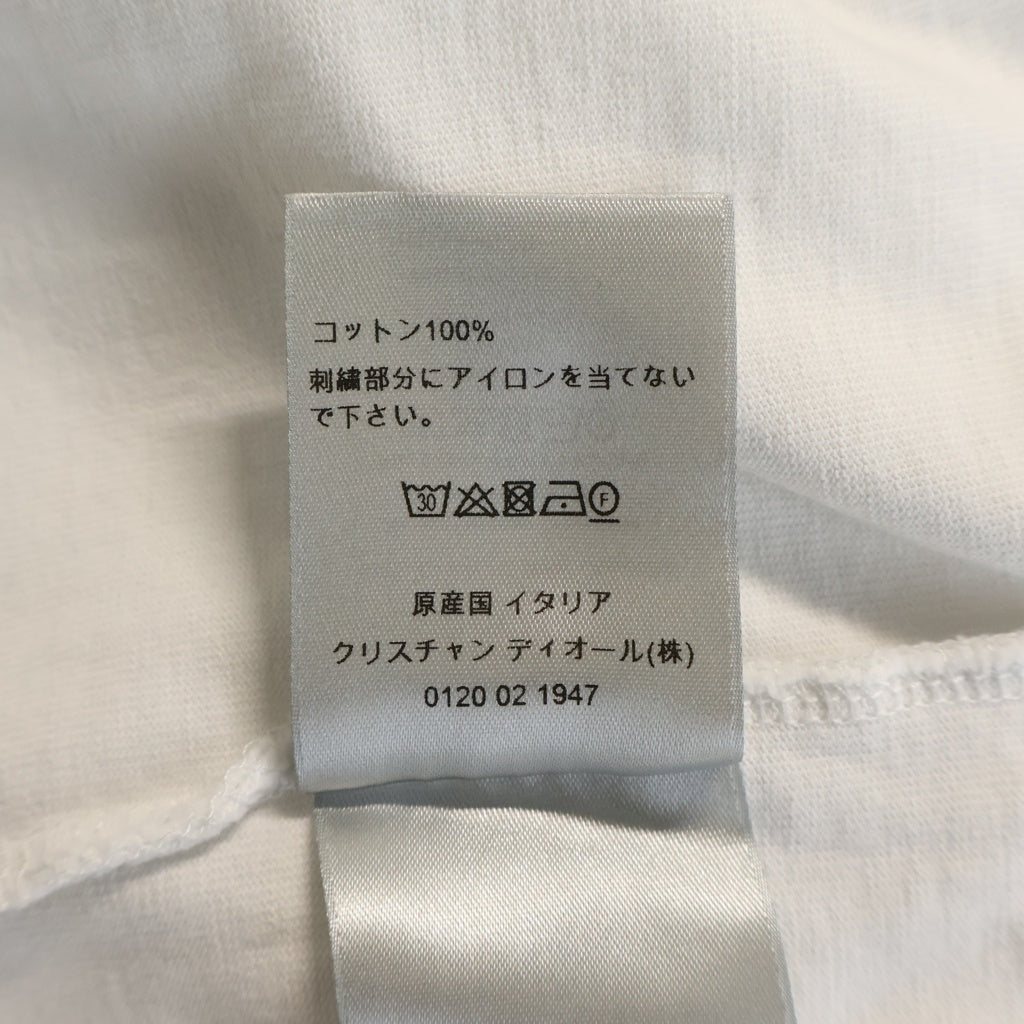 DIOR(ディオール) ×Travis Scott 283J647A0554 フロントロゴ刺繍長袖カットソー ホワイト