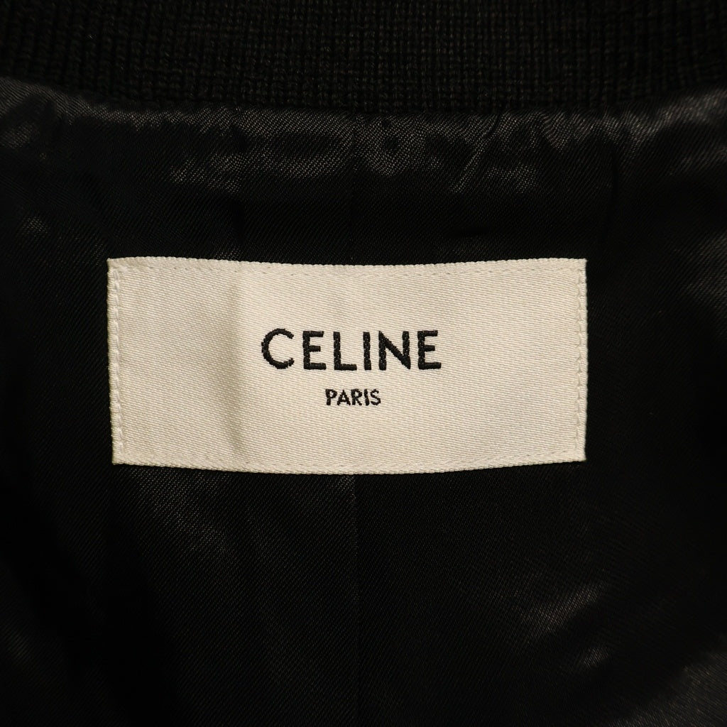 CELINE(セリーヌ) 2V56D896C 38NO クラシック テディジャケット スタジャン アウター ブラック