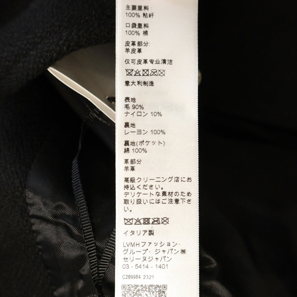 CELINE(セリーヌ) 2V56D896C 38NO クラシック テディジャケット スタジャン アウター ブラック