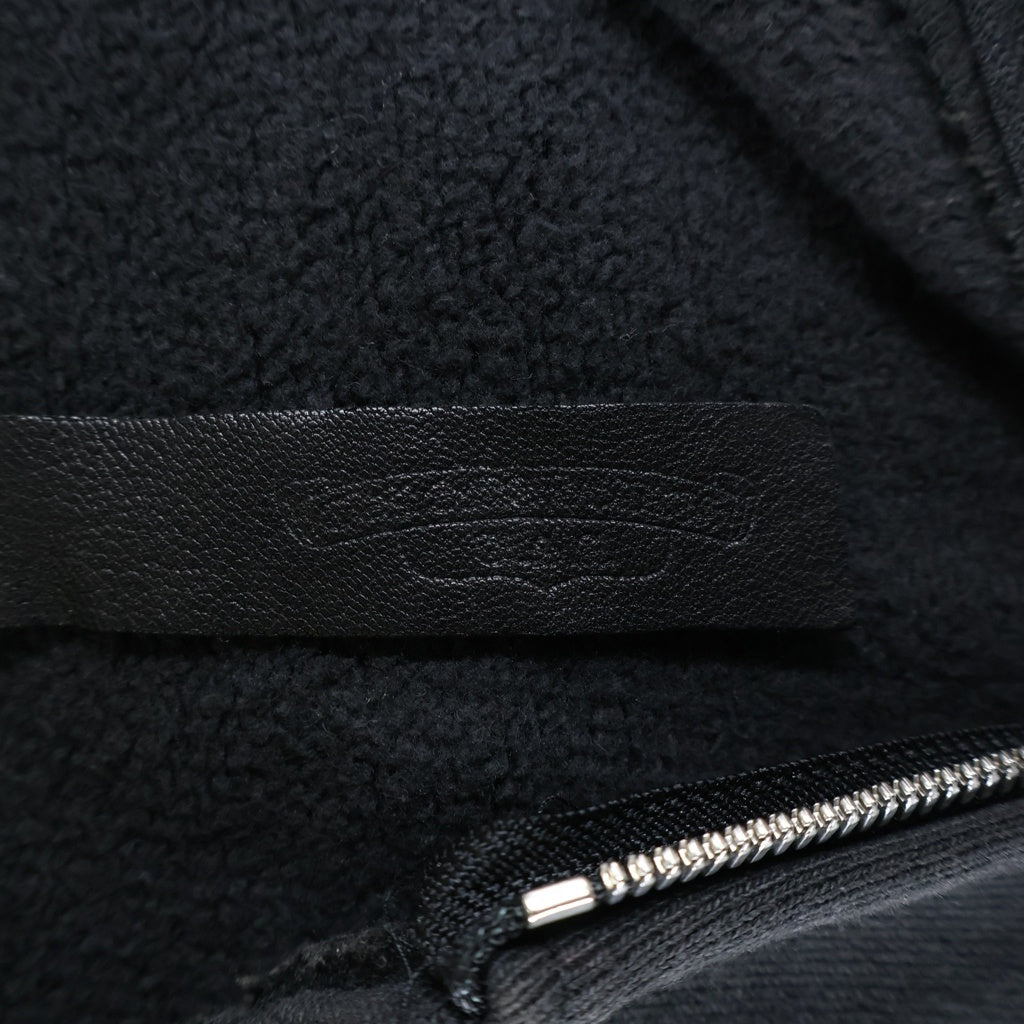CHROME HEARTS(クロムハーツ) GYN U PAPER JAM HD ZIP ラベル付きクロスパッチジップアップパーカー ブラック/シルバー