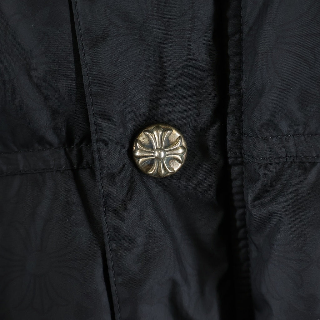 CHROME HEARTS(クロムハーツ) STIFF V2 FBRC スティッフ CHプラス総柄クロスボールボタンダウンジャケット ブラック/シルバー