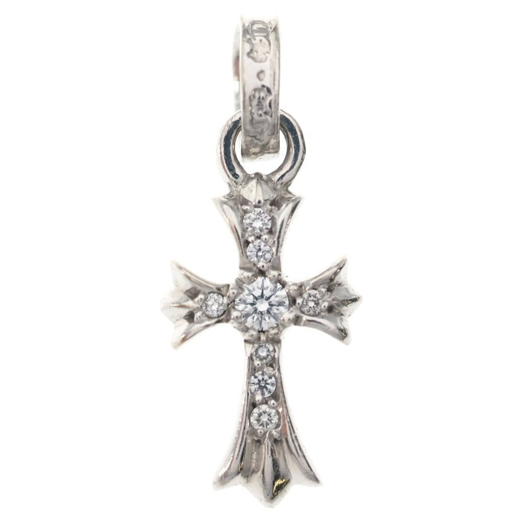 CHROME HEARTS(クロムハーツ) 18KWG CRS BBYFAT P/DIA ベイビーファットクロス PAVEダイヤ ペンダントトップ ホワイトゴールド BCA006