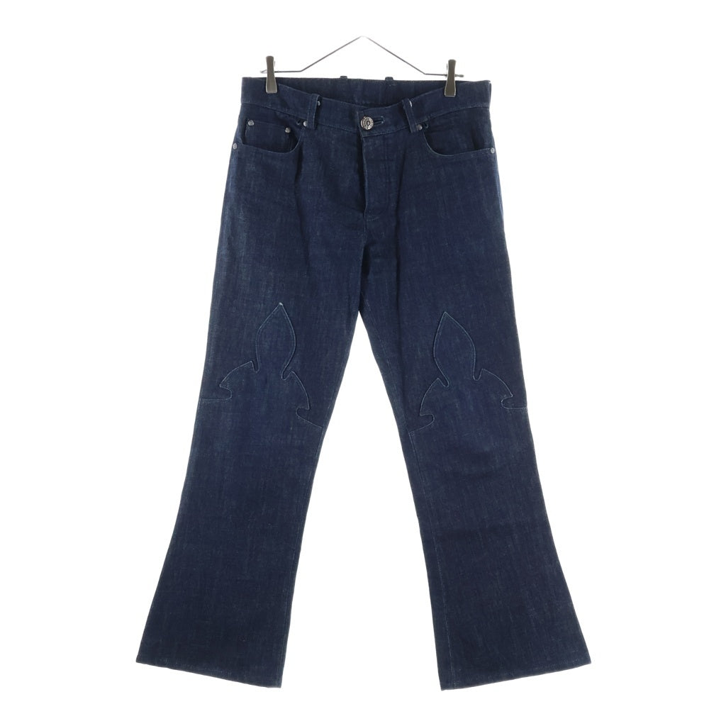 CHROME HEARTS(クロムハーツ) OLD FLEURKNEE DNM PANTS オールド フレアニー デニムパンツ インディゴブルー/シルバー