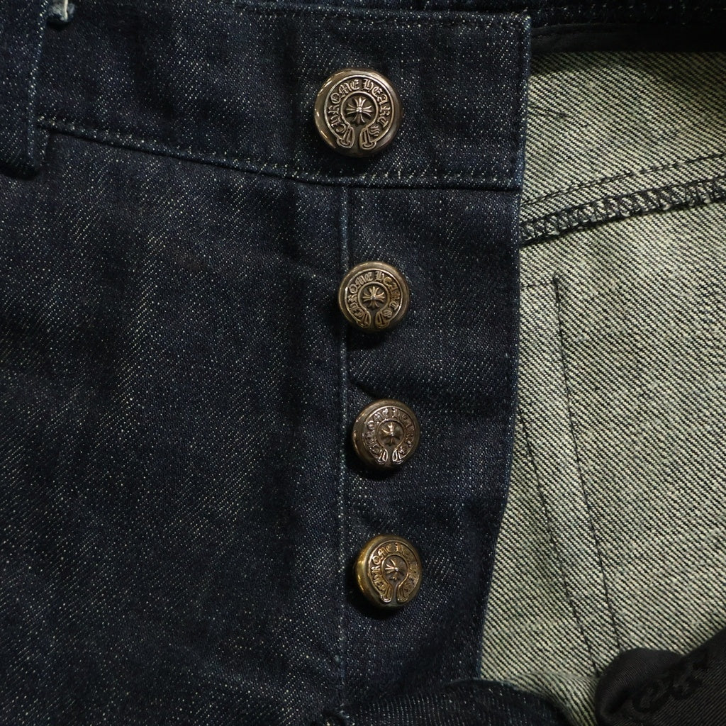 CHROME HEARTS(クロムハーツ) OLD FLEURKNEE DNM PANTS オールド フレアニー デニムパンツ インディゴブルー/シルバー