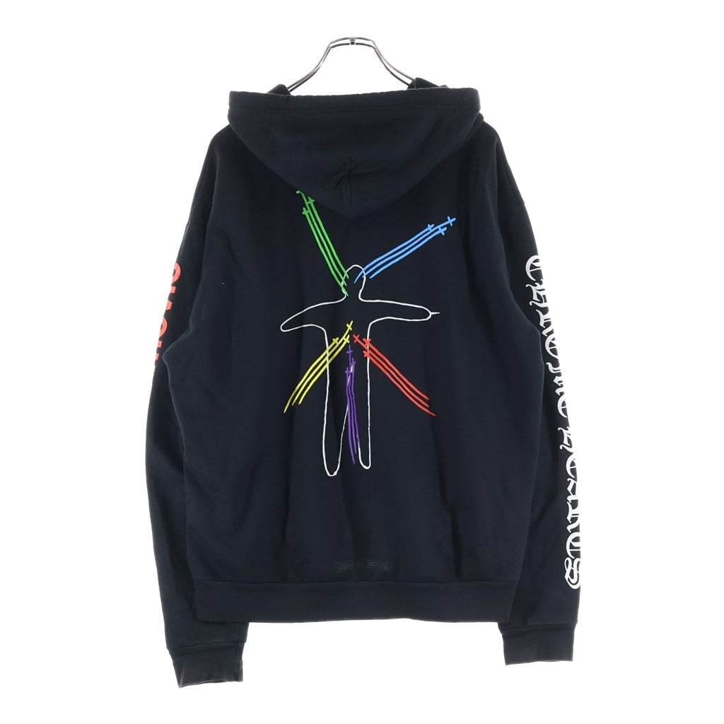 CHROME HEARTS(クロムハーツ) MARINA ABRAMOVIC HOODIE ロゴプリントプルオーバーパーカー ブラック