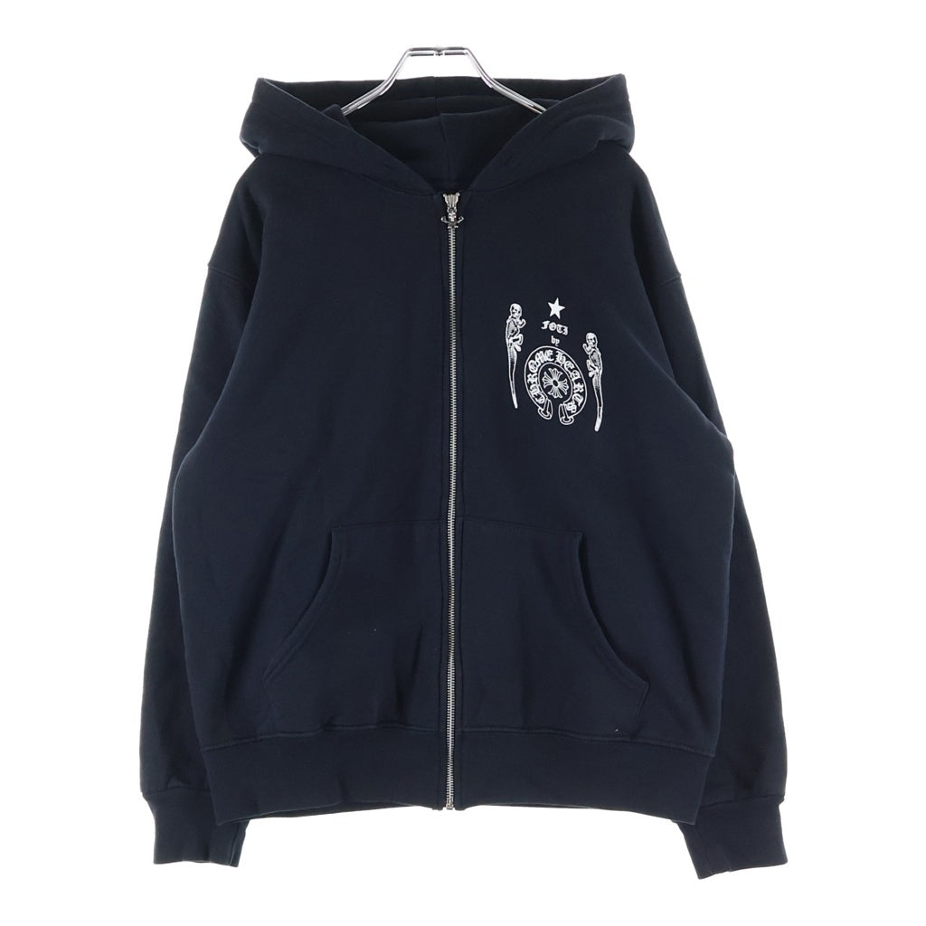 CHROME HEARTS(クロムハーツ) FOTI SWTSHRT THERMAL HD ZIP フォティプリントジップアップサーマルパーカー ブラック