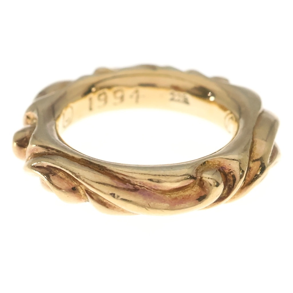 CHROME HEARTS(クロムハーツ) 22K SCRL BAND スクロールバンド リング ゴールド BCA416