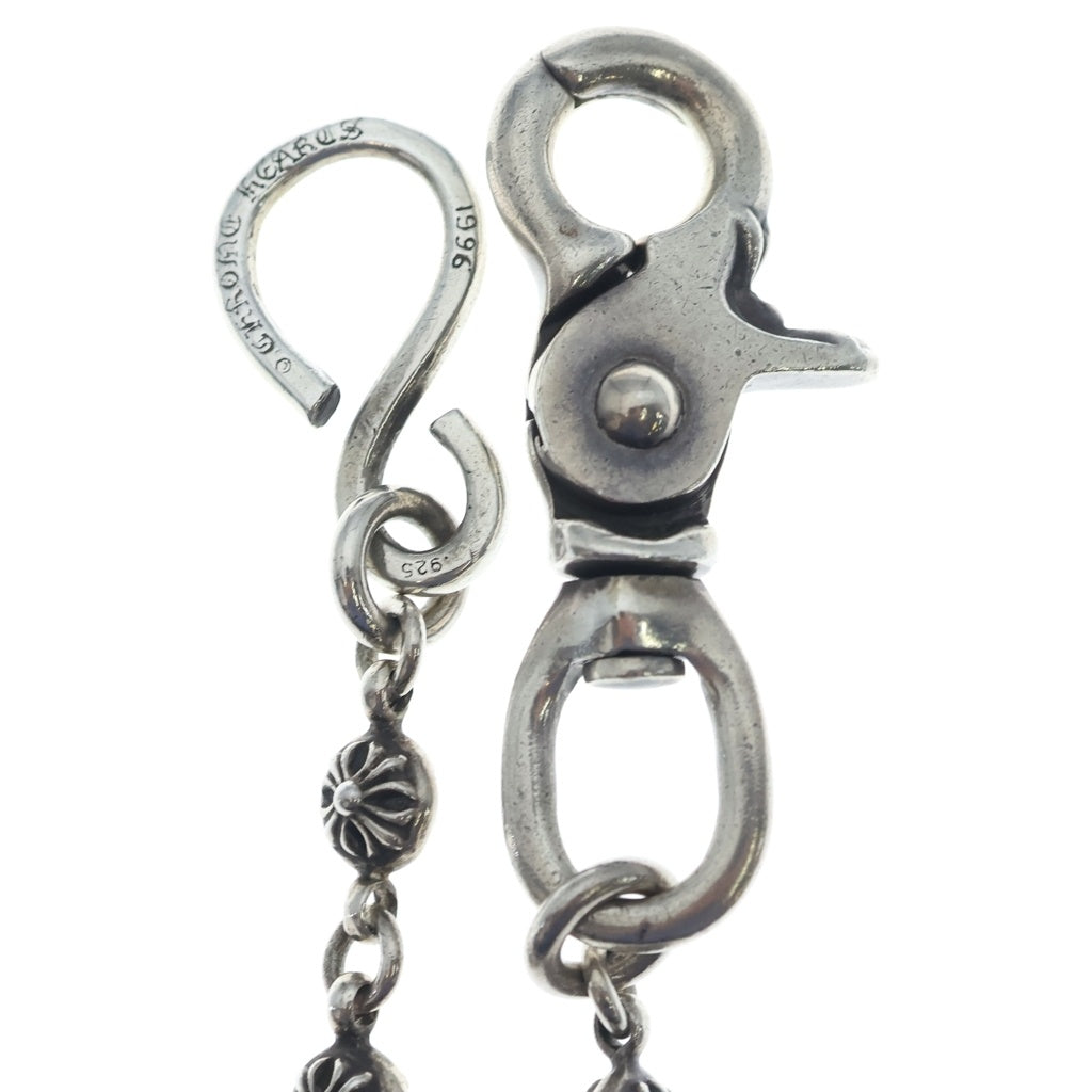CHROME HEARTS(クロムハーツ) 1BALL LONG-S/1クリップロング#1クロスボール ウォレットチェーン シルバー BCA384