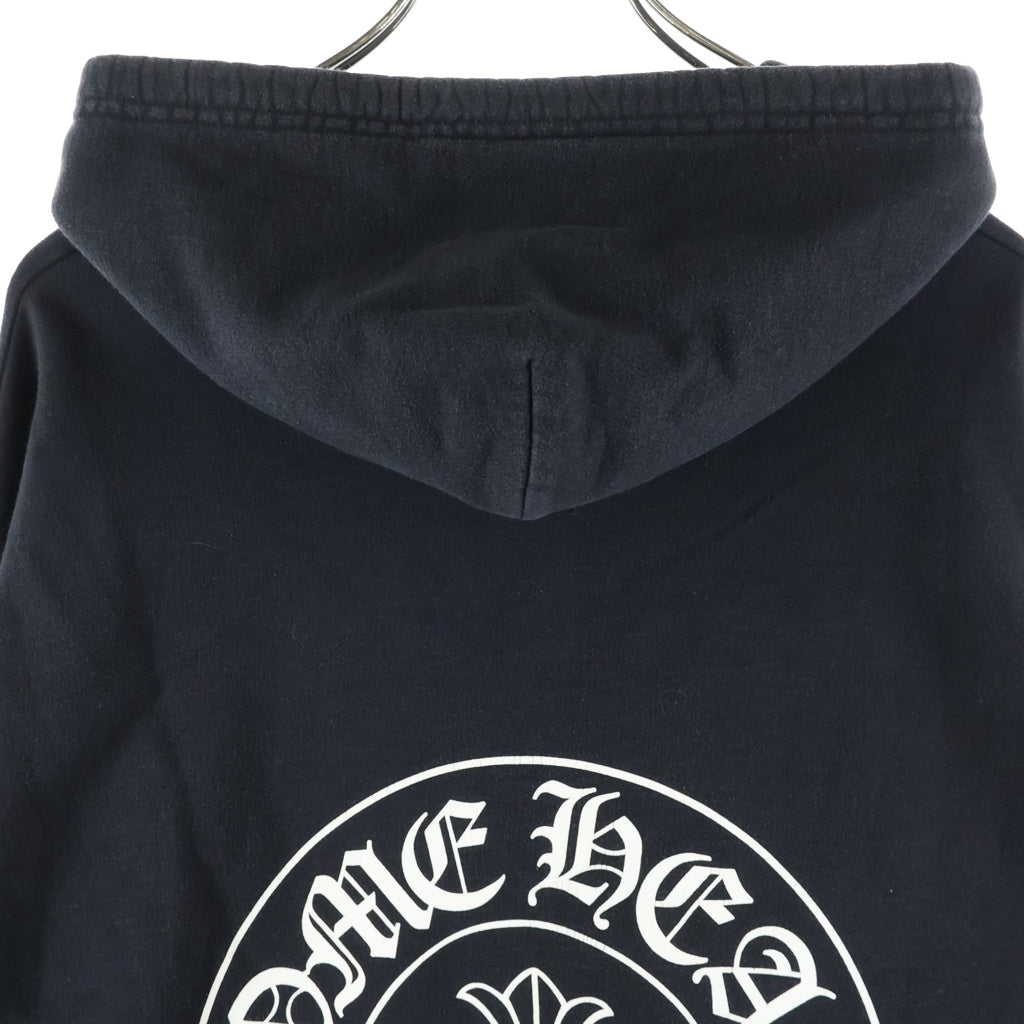 CHROME HEARTS(クロムハーツ) SWTSHRT HD ZIP 台北限定バックホースシューパーカー ブラック/ホワイト