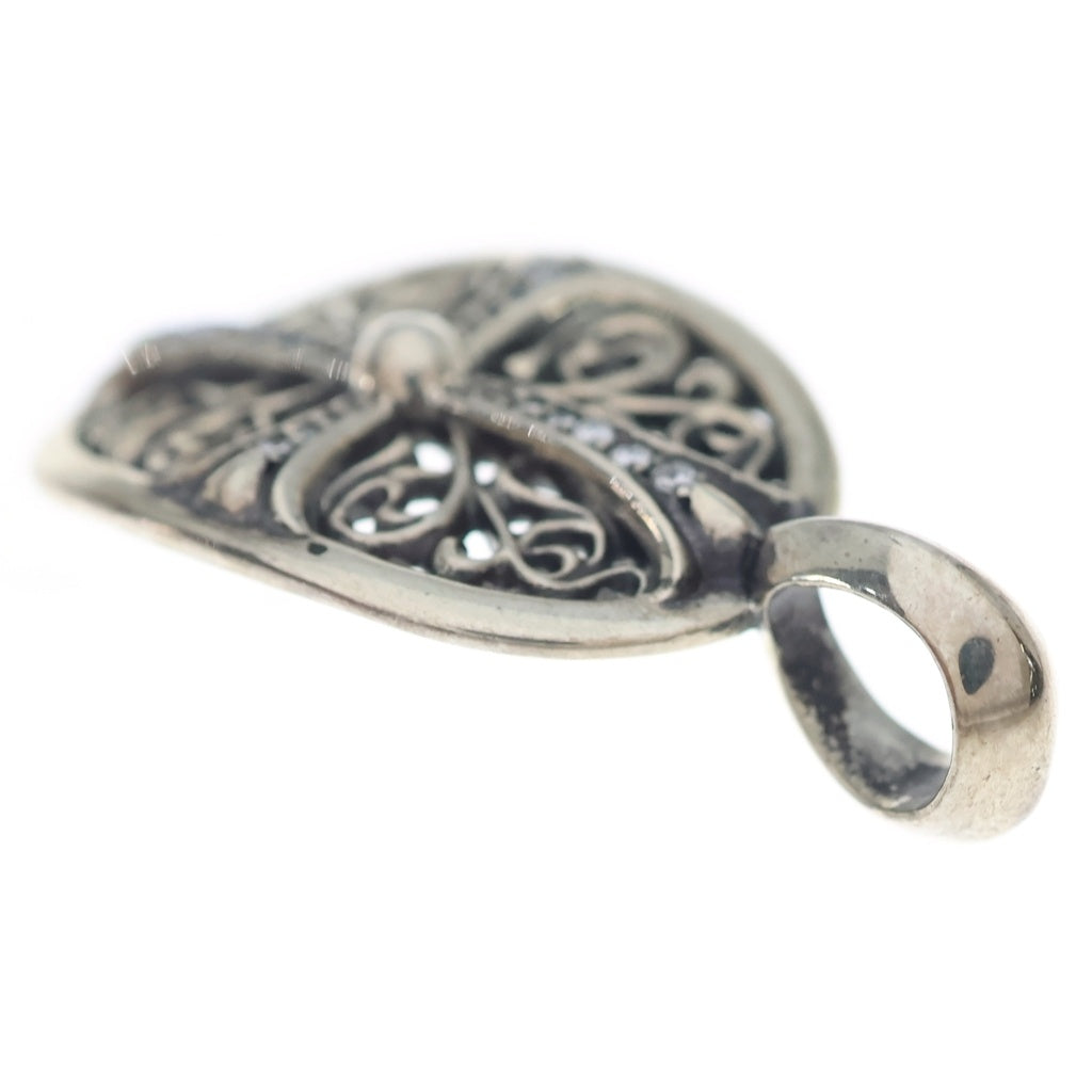 CHROME HEARTS(クロムハーツ) CLSC OVAL P DMND クラシックオーバル PAVEダイヤ シルバー ネックレストップ