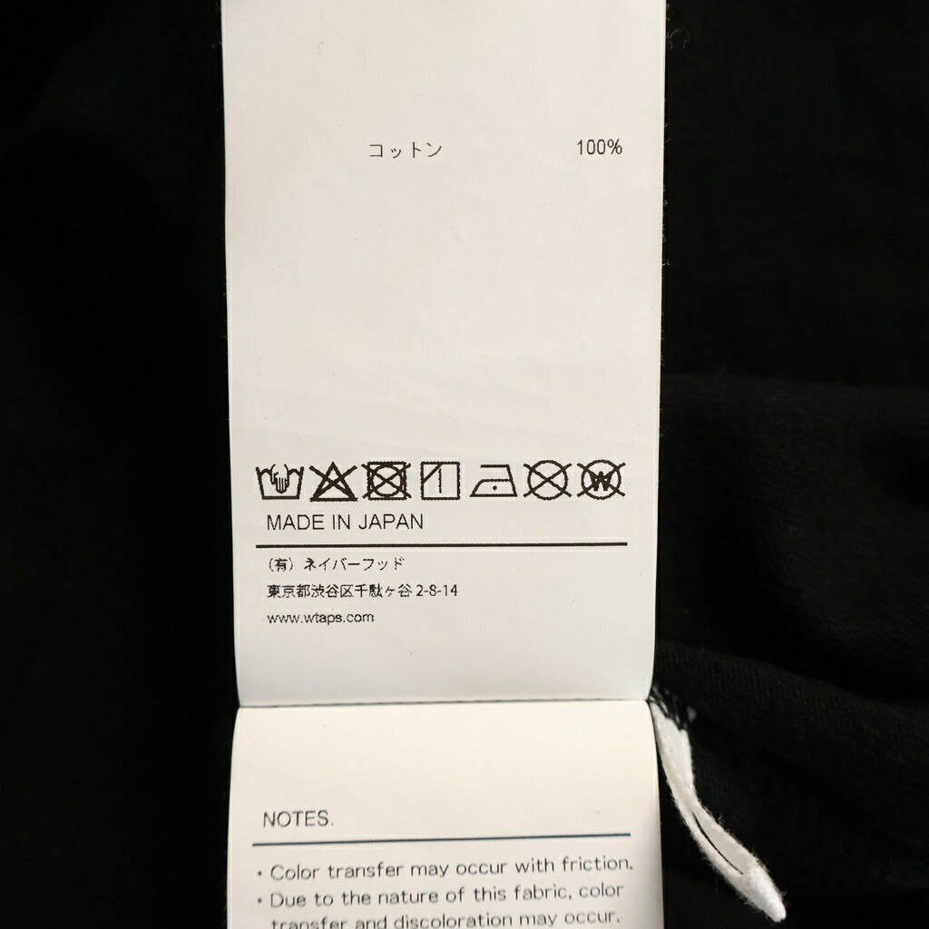 WTAPS(ダブルタップス) 26SS HWANG YUSUN COLLECTION 半袖Tシャツ カットソー ブラック