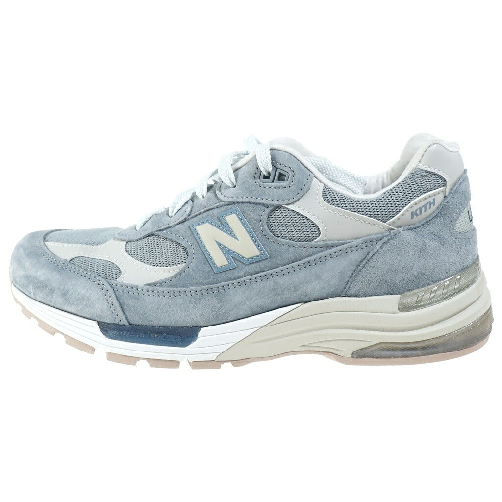 New Balance(ニューバランス) ×KITH 992 Aegean Blue/Shadow Gray U992KT キス ローカットスニーカー ブルー/グレー