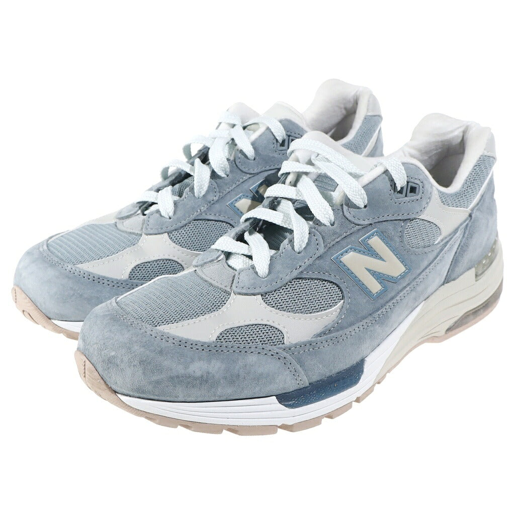 New Balance(ニューバランス) ×KITH 992 Aegean Blue/Shadow Gray U992KT キス ローカットスニーカー ブルー/グレー