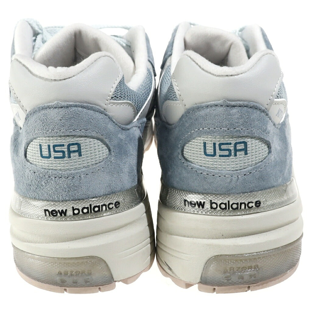 New Balance(ニューバランス) ×KITH 992 Aegean Blue/Shadow Gray U992KT キス ローカットスニーカー ブルー/グレー