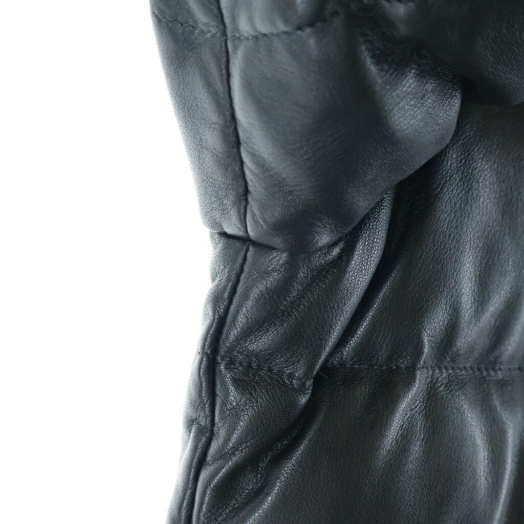 CHROME HEARTS(クロムハーツ) STIFF LTHR スティッフ レザーダウンジャケット ブラック