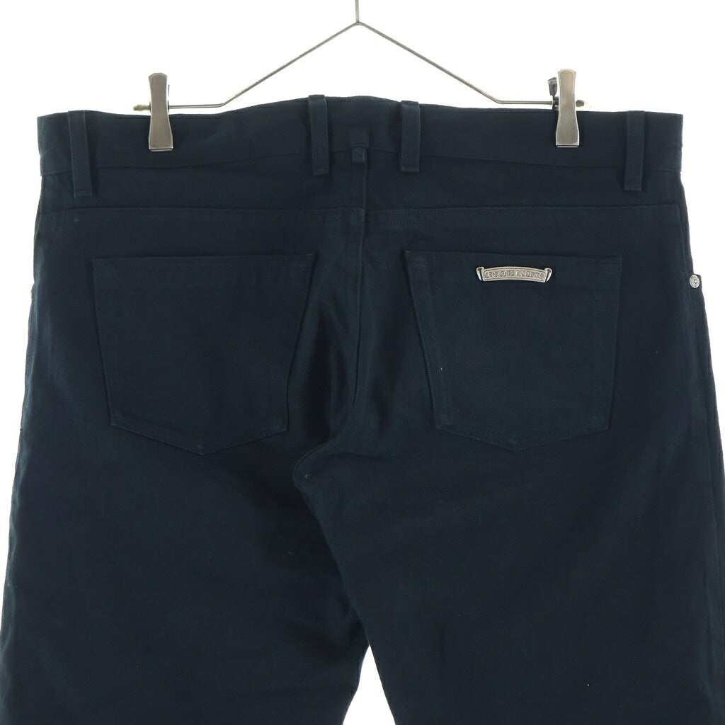 CHROME HEARTS(クロムハーツ) RS BOOTLEG 5 PKT DNM PANT クロスボールボタンブーツカットデニムパンツ ブラック