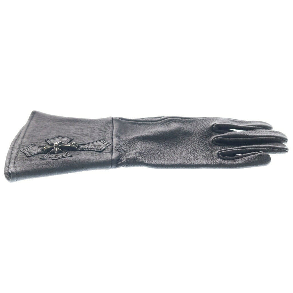 CHROME HEARTS(クロムハーツ) GROVE レザーグローブ スモールCHクロス装飾レザーグローブ