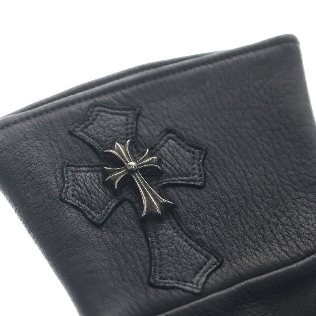 CHROME HEARTS(クロムハーツ) GROVE レザーグローブ スモールCHクロス装飾レザーグローブ