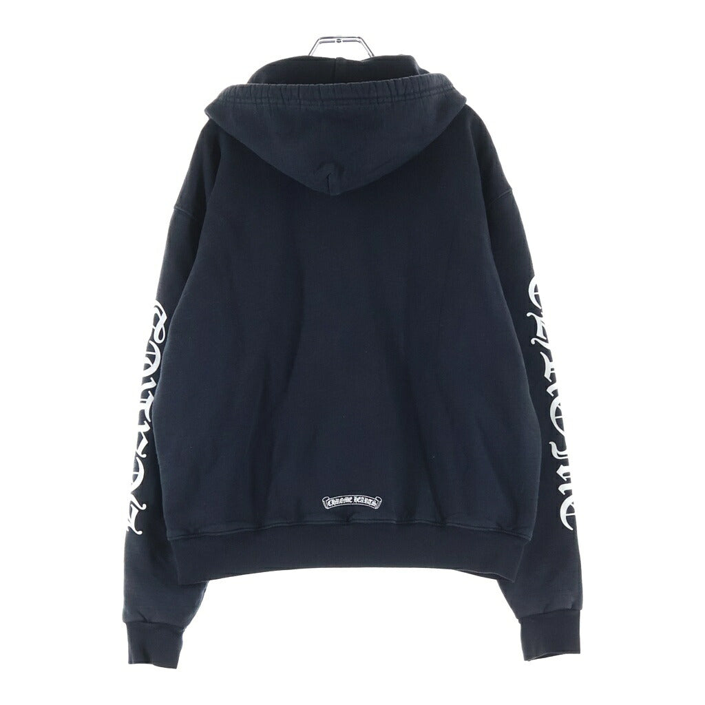 CHROME HEARTS(クロムハーツ) THRML HD ZIP 裏地サーマルジップ 袖ロゴプリントダガージップパーカー