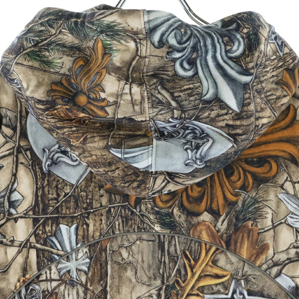 CHROME HEARTS(クロムハーツ) NOCTA PLVR DRAKE ナイキドレイク総柄パーカー ブラウン/ベージュ