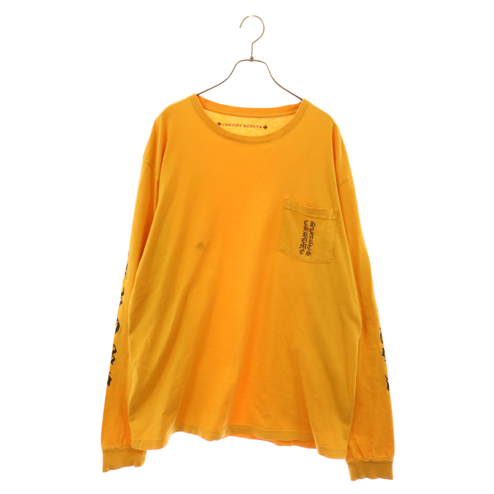 CHROME HEARTS(クロムハーツ) Mustard Arm Logo L/S Tee マスタードアームロゴ ロングスリーブ長袖Tシャツ マスタード