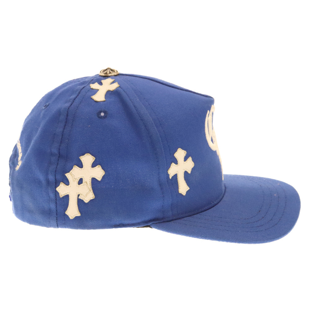 CHROME HEARTS(クロムハーツ) CH HAT クロスパッチベースボールキャップ ブルー