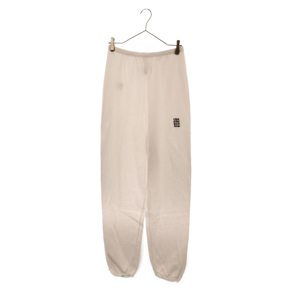 CHROME HEARTS(クロムハーツ) Y NOT Sweat Pants ワイノットスウェットパンツ ロゴ刺繍 ホワイト