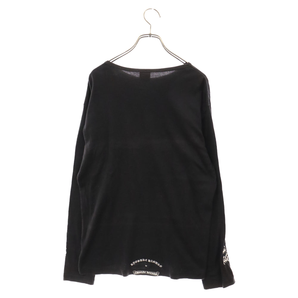 CHROME HEARTS(クロムハーツ) KYOSUKE HIMURO L/S Tee 氷室京介ロゴプリント ロングスリーブTシャツ 長袖カットソー ロンT ブラック