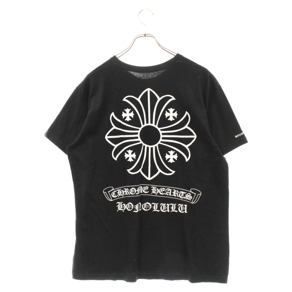CHROME HEARTS(クロムハーツ) Honolulu Back CH Plus Tee ホノルルバックCHプラス半袖Tシャツ ブラック