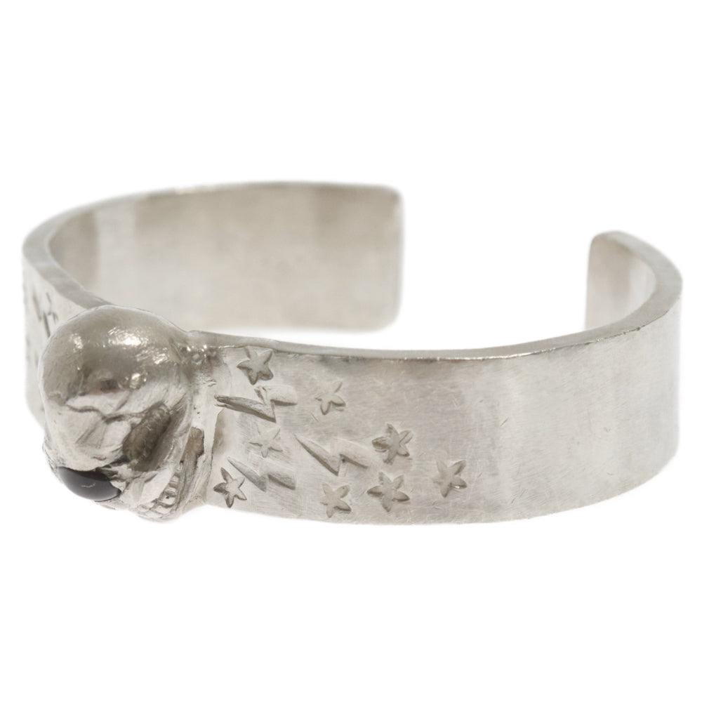 STOP LIGHT(ストップライト) SKULL BANGLE アメジストカスタム スカルバングル シルバー