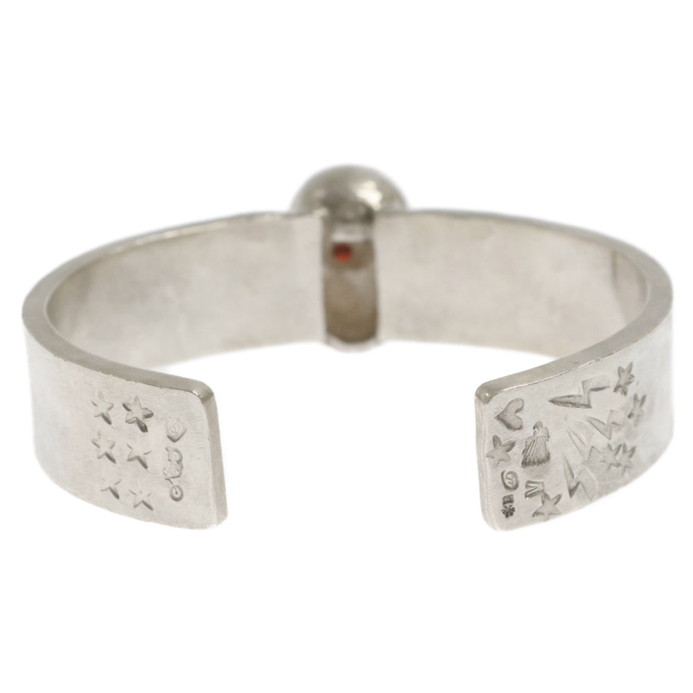 STOP LIGHT(ストップライト) SKULL BANGLE アメジストカスタム スカルバングル シルバー