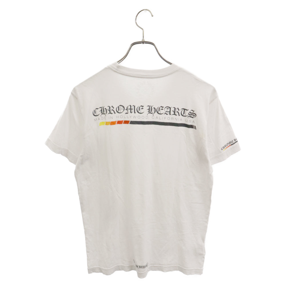 CHROME HEARTS(クロムハーツ) Made in Holluwood Boost TEE メイドインハリウッド バック ロゴプリント 半袖Tシャツ ホワイト