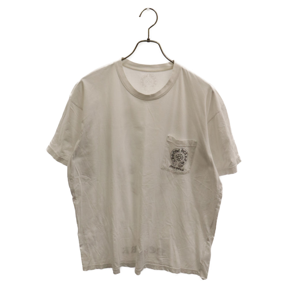 CHROME HEARTS(クロムハーツ) NEW YORK Horseshoe S/S Tee ニューヨーク限定ホースシュープリント半袖Tシャツ ホワイト