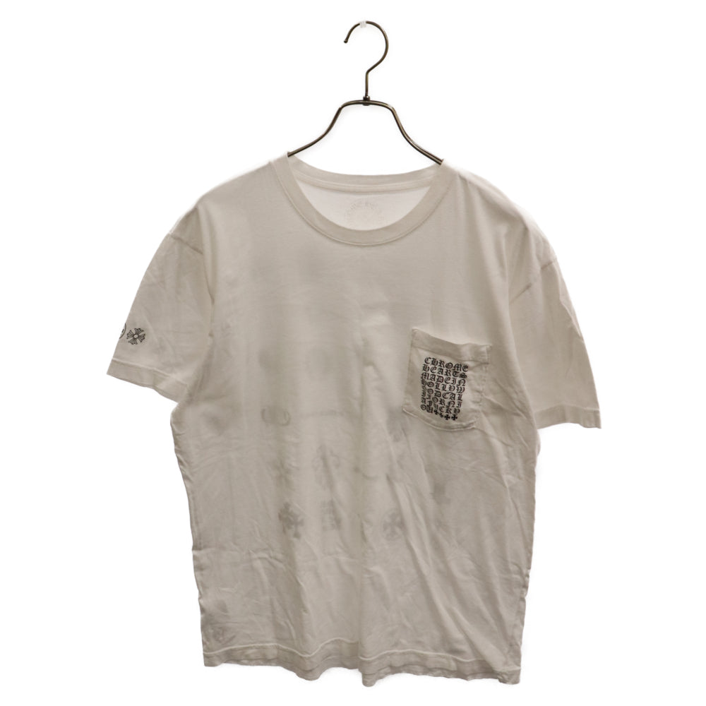 CHROME HEARTS(クロムハーツ) Multi Logo Tee バックマルチモチーフ ロゴプリント 半袖Tシャツ ホワイト
