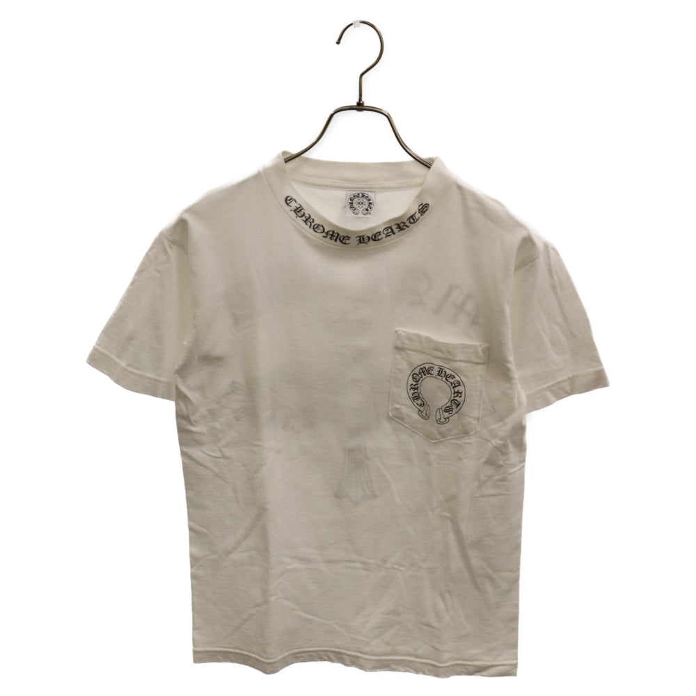 CHROME HEARTS(クロムハーツ) Maribu Cross Tee マリブ限定 バック クロスロゴプリント 半袖Tシャツ ホワイト